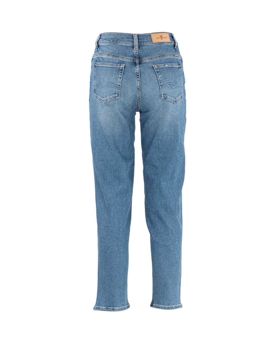 shop SEVEN  Jeans: Seven jeans "Malia luxe vintage legend". 
Vita alta.
Straight.
Gamba rilassata leggermente affusolata.
Composizione: 79% Cotone 11% Modal 9% Elastomultiestere 1% Elastane.
Fabbricato in Tunisia.. JSA71200XL-LIGHT BLUE number 7044216